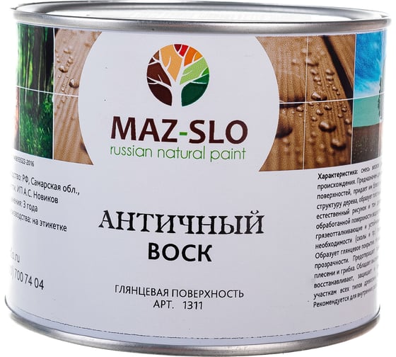 Изображение товара Античный воск MAZ-SLO бесцветное 0.5 л 8067074