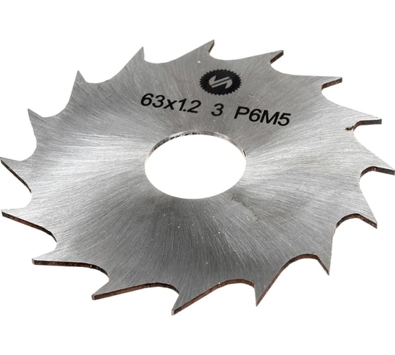Изображение товара Фреза отрезная (63х1.2х16 мм; Р6М5; т3; Z=16; 2254-0502 ГОСТ 16230-81) ИНСТУЛС 00001416899
