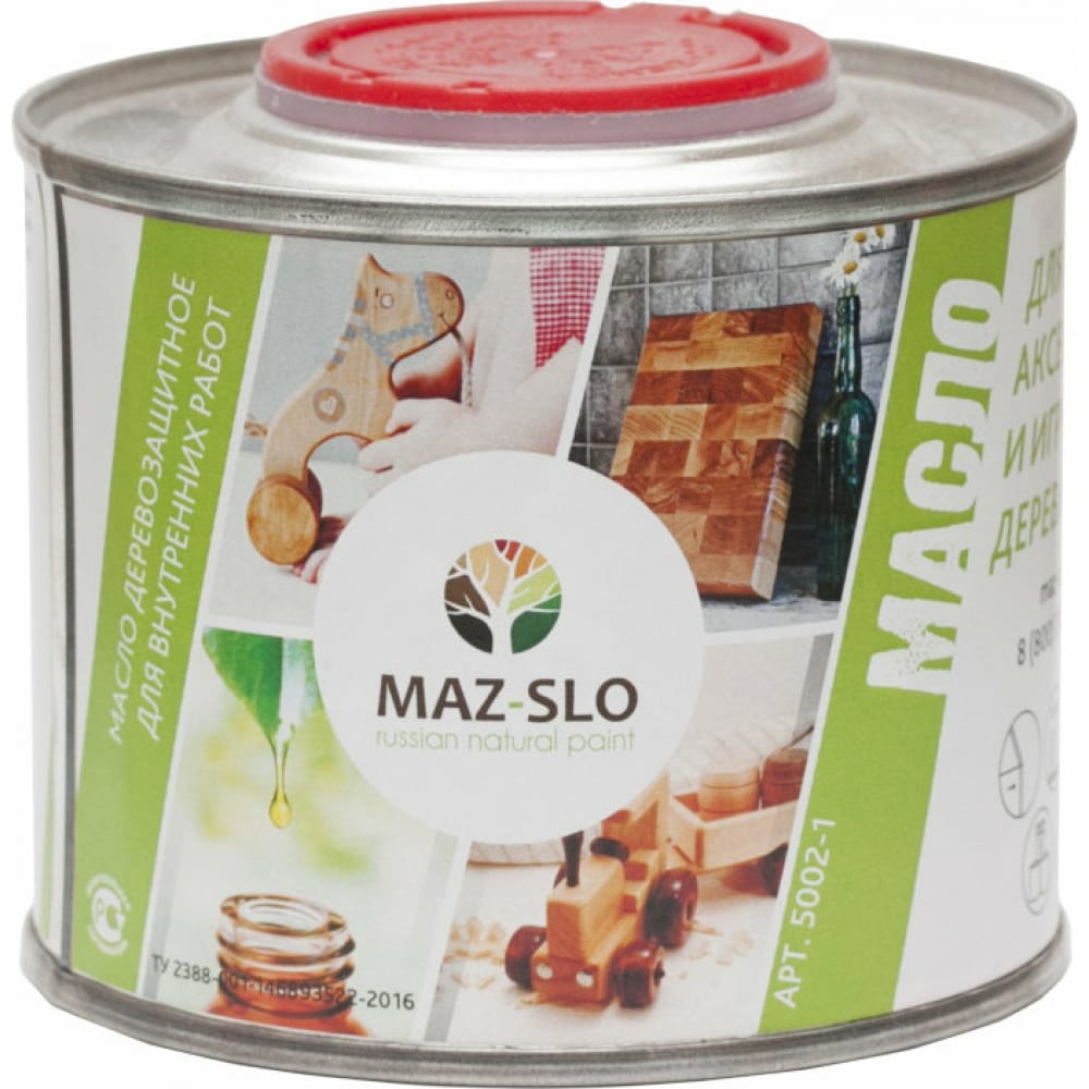 Купить Масло для кухонных аксессуаров и игрушек из дерева maz-slo цвет венге 0.35 л 8071583