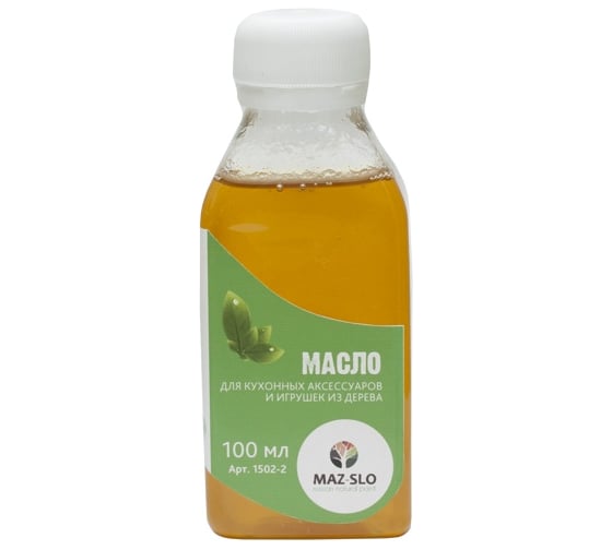 Изображение товара Масло для кухонных аксессуаров и игрушек из дерева MAZ-SLO цвет Лимон 100 мл 8072023