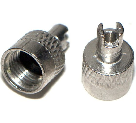 Изображение товара Металлический колпачок вентиля DolleX упаковка 100 шт 100KV-01M