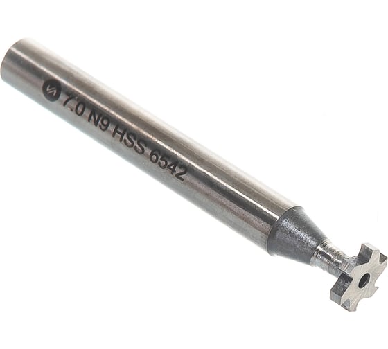Изображение товара Фреза для пазов сегментных шпонок (7х1.5 мм; Z=6; DIN 850) ИНСТУЛС 00001261599