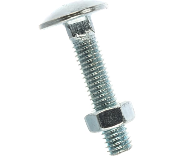 Изображение товара Болт с п.кр. гол. и кв.подголовком, с гайкой ЕВРОПАРТНЕР DIN603 Zn M5х25 4шт. 6 0518 1
