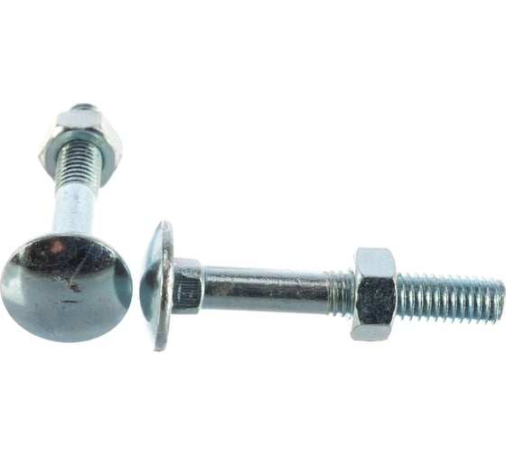 Изображение товара Болт ЕВРОПАРТНЕР DIN603 с п.кр. гол. и кв.подголовком с гайкой Zn M 6 х 40 8 шт. 6 0522 1