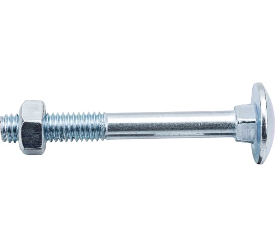 Изображение товара Болт с п.кр. гол. и кв.подголовком, с гайкой ЕВРОПАРТНЕР DIN603 Zn M6х50 8шт. 6 0523 1