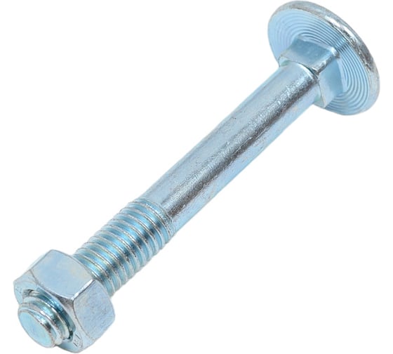 Изображение товара Болт ЕВРОПАРТНЕР DIN603 с п.кр. гол. и кв.подголовком с гайкой Zn M 8 x 60 4 шт. 6 0529 1