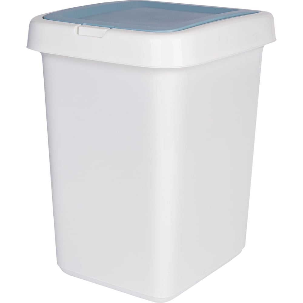 Изображение товара Контейнер для мусора Svip Квадра 25 л с крышкой Push to Open белый