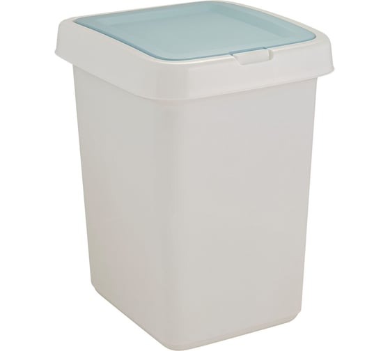 Изображение товара Контейнер для мусора с крышкой Push to Open Spin&Clean Квадра 25л белый SV4143БЛ 220199
