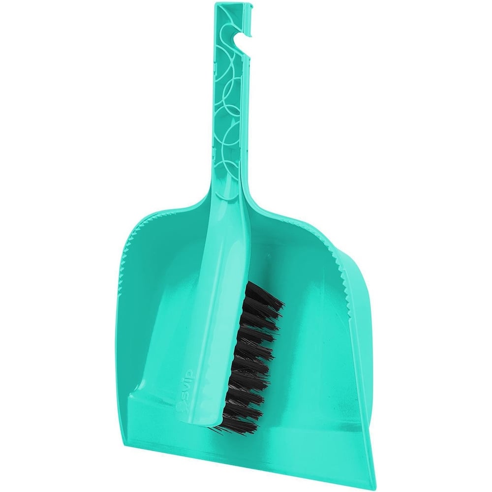 Изображение товара Набор SVIP Практик щетка-сметка с совком аквамарин универсальный для уборки