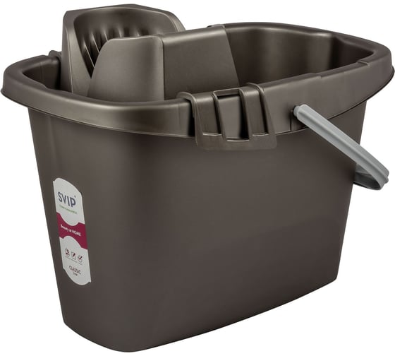 Изображение товара Ведро c отжимом Svip 13 л, Классика, антрацит SV4086АНТ