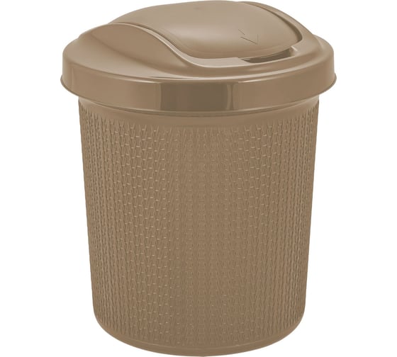 Изображение товара Контейнер для мусора Spin&Clean Ajur 12 л, кофейный SV4065КФ 249496