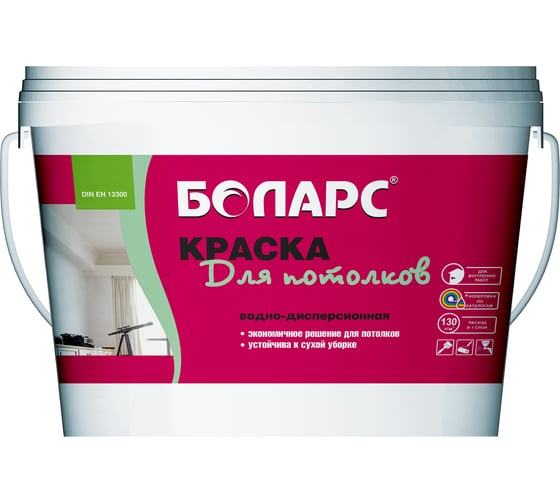 Изображение товара Краска БОЛАРС для потолков 2100, 7 кг 00000003763