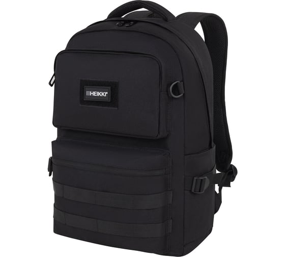 Изображение товара Рюкзак HEIKKI Strategy ХЕЙКИ универсальный, отделение для ноутбука, багажная лента, черный, 46x31x13 см 272583