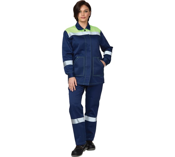 Изображение товара Костюм женский Прабо Пантеон синий/лимонный, размер 56-58//158-164 30113