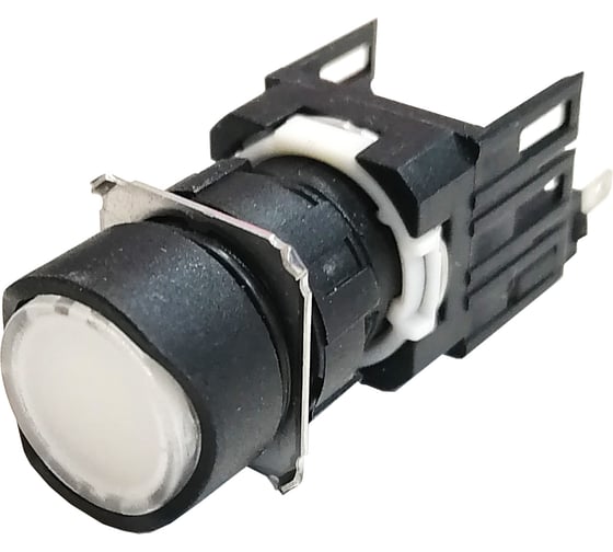 Изображение товара Возвратная нажимная нопка Emas круглая, белая 1НО D100YDB