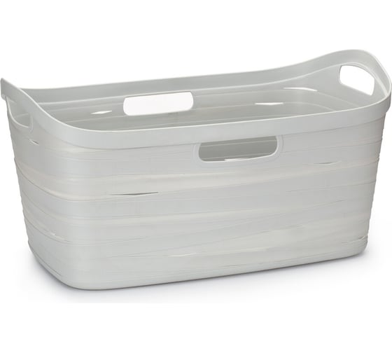 Изображение товара Корзина для чистого белья Архимед Ribbon серый 226272