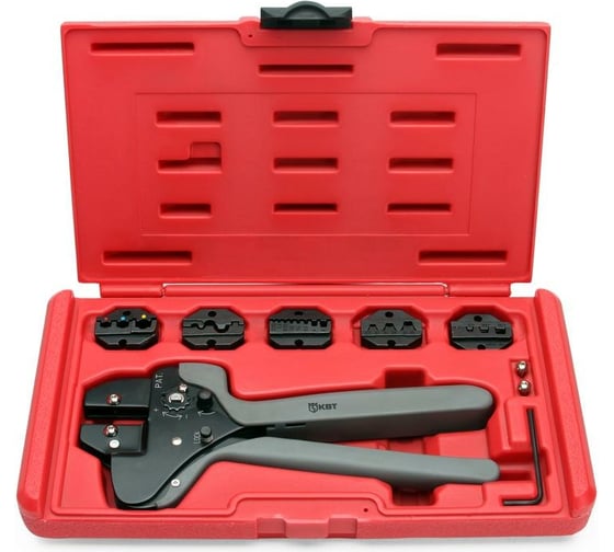Изображение товара Пресс-клещи с набором матриц КВТ CTF 55922