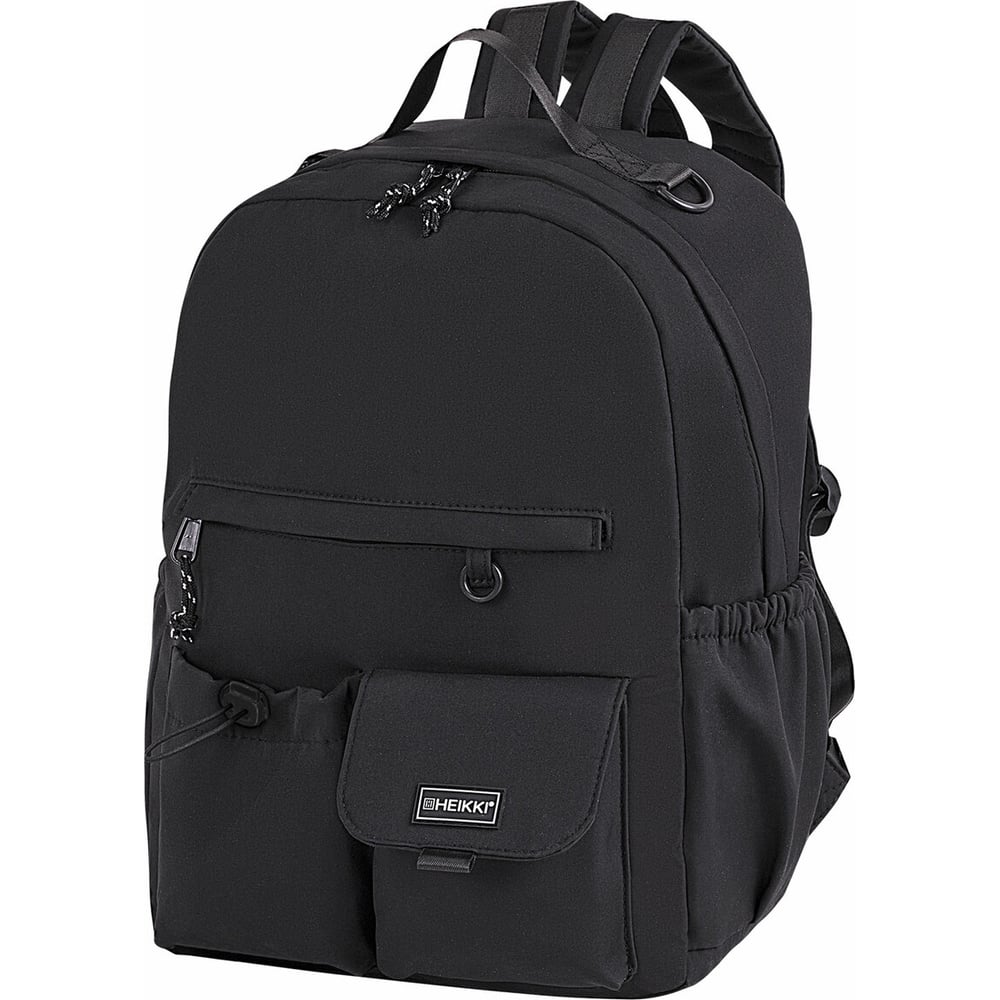 Изображение товара Рюкзак HEIKKI Edition (ХЕЙКИ) универсальный, 6 карманов, черный, 42x30x14 см 272540