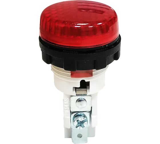 Изображение товара Сигнальная арматура Emas красная 22мм с лампой, 230В переменного тока S224NK