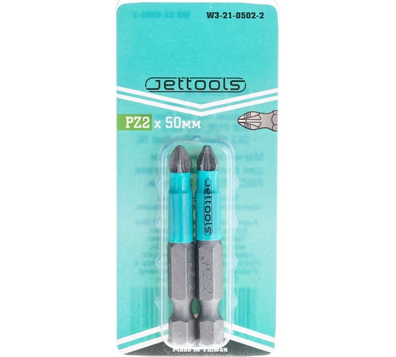 Изображение товара Насадка магнитная для больших нагрузок (2 шт; 50 мм; PZ2) Jettools W3-21-0502-2