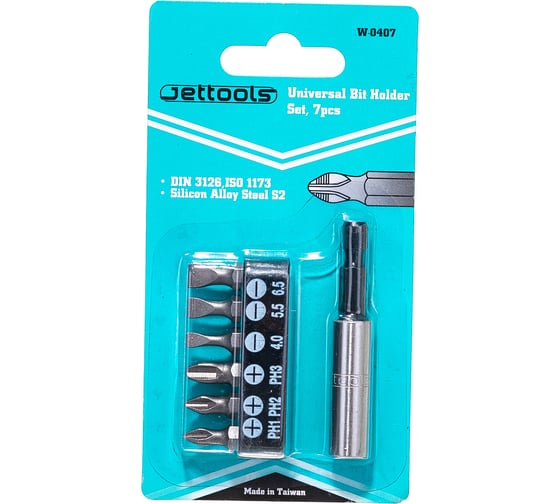 Изображение товара Набор насадок с магнитным держателем 7 шт Jettools W-0407