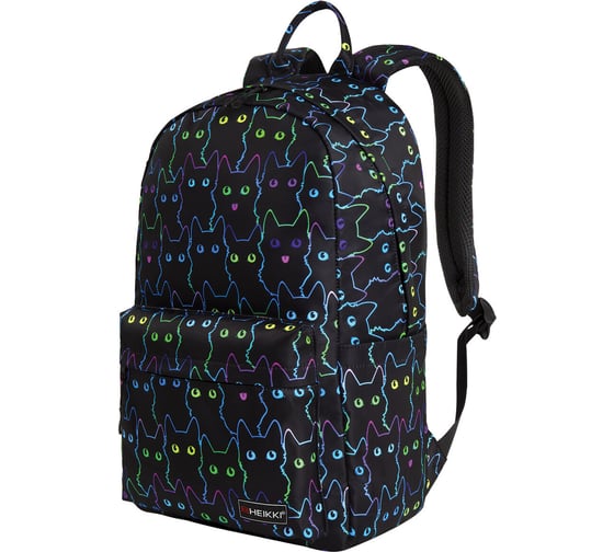 Изображение товара Рюкзак HEIKKI Dream (ХЕЙКИ) универсальный, с карманом для ноутбука, эргономичный, Neon cats, 42x26x14 см 272524