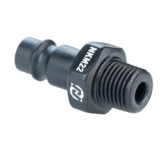 Изображение товара Переходник композитный "папа" быстросъемный - резьба M1/4" NORDBERG NKM22