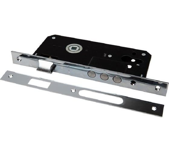 Изображение товара Замок врезной Trodos 152.45-R3M цилиндровый с защелкой без ручки, хром, 202032