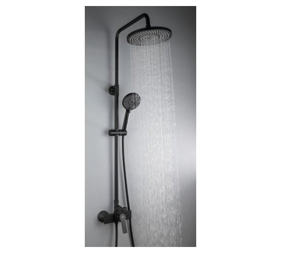 Изображение товара Душевая система Avapax (Lt) D35, серия Rhein черный, AP06151B