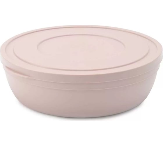 Изображение товара Салатник HOBBY LIFE SANDY розовый 1.8 л 21.5 см, низкий с крышкой HL031328P