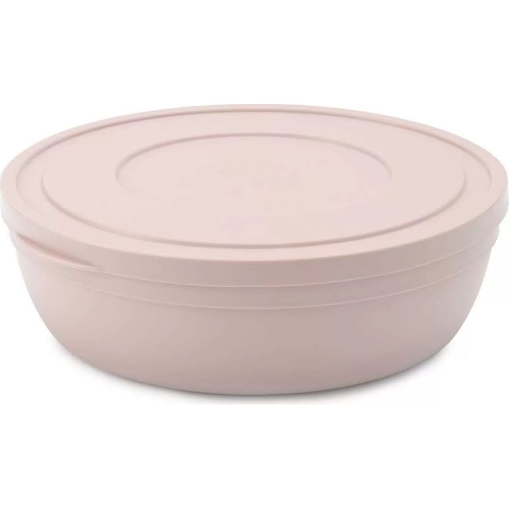Салатник HOBBY LIFE SANDY розовый 1 л 16.9 см, низкий с крышкой HL031327P