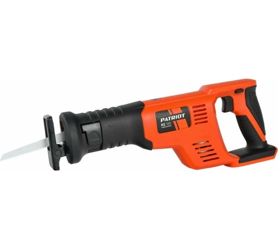 Изображение товара Сабельная аккумуляторная пила Patriot RS 180UES, 18В, 3000 ход/мин, ход пильного полотна 22 мм, максимальная глубина пропила 100 мм, регулировка скорости 110301810