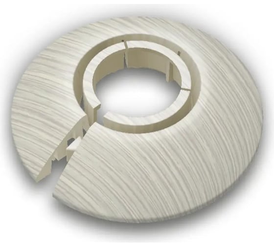 Изображение товара Обвод универсальный Ideal для труб Ф16-22мм (2шт. во флоупаке), 252 Ясень белый ОТ16-22-Ф2 252 ЯСН БЕЛ