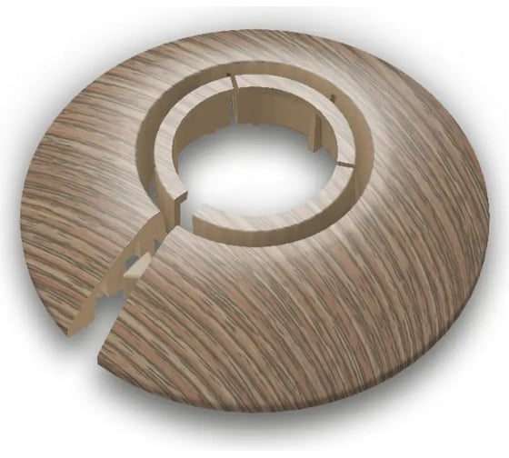 Изображение товара Обвод универсальный Ideal для труб Ф16-22мм (2шт. во флоупаке), 281 Палисандр ОТ16-22-Ф2 281 ПЛС