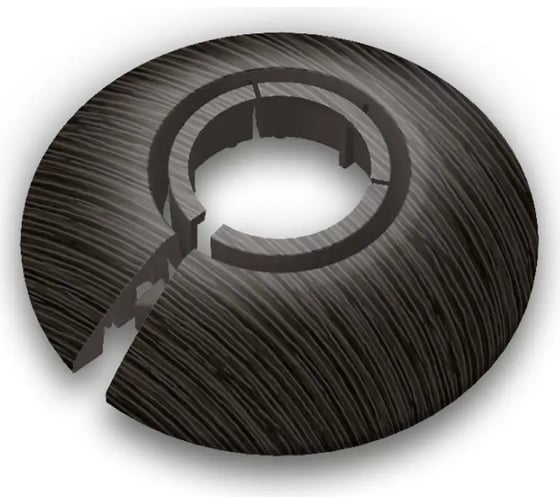 Изображение товара Обвод универсальный Ideal для труб Ф25-34мм (2шт. во флоупаке), 303 Венге темный ОТ25-34-Ф2 303 ВНГ ТЕМ