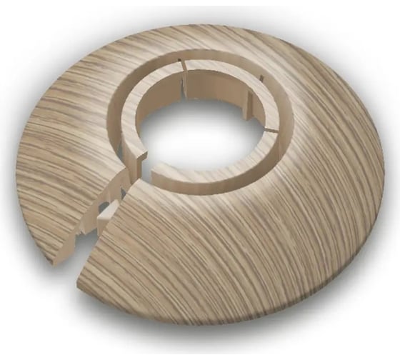 Изображение товара Обвод универсальный Ideal для труб Ф25-34мм (2шт. во флоупаке), 212 Дуб светлый ОТ25-34-Ф2 212 ДУБ СВТ