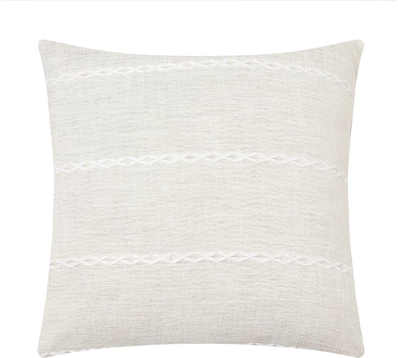 Изображение товара Чехол на подушку Этель Косичка молочный, 45x45 см, 100% п/э 10101067