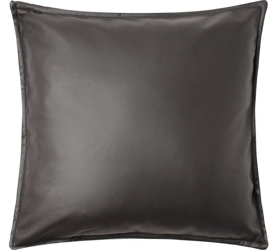 Изображение товара Чехол на подушку Этель кожзам, 45x45 см, черный 9667756