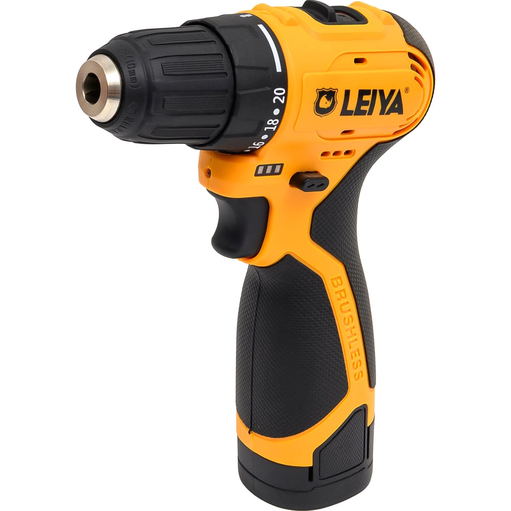 Изображение товара Аккумуляторная дрель-шуруповерт LEIYA LY-A3116 профессиональный, 2 аккумулятора, бесщеточный двигат