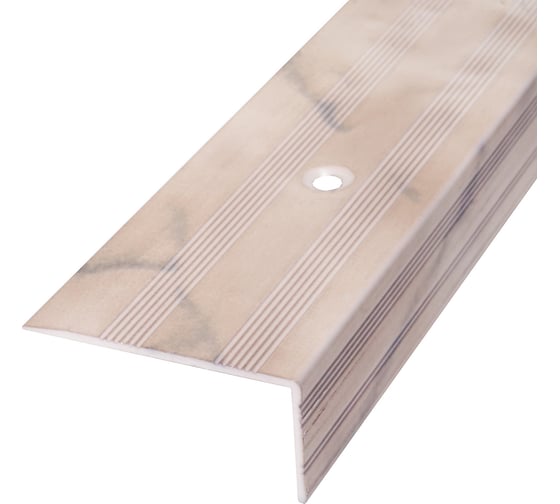 Изображение товара Порог-угол Трибатрон АЛ-239 1,50 м бежевый мрамор (в шт) 88585