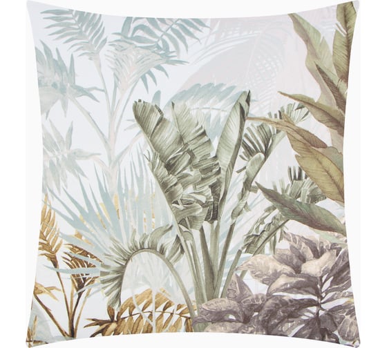 Изображение товара Чехол на подушку Этель Тропический сад 45x45 см, 100% п/э, велюр 10068671