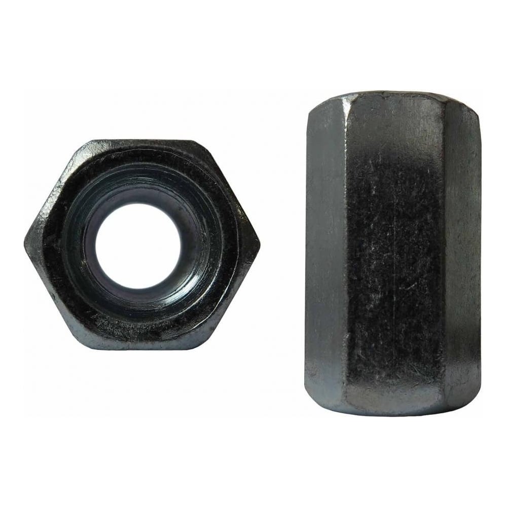 Изображение товара Гайка удлиненная ЦКИ DIN 6334 м6x18 10, оксид, sw10, 10 шт. 83748