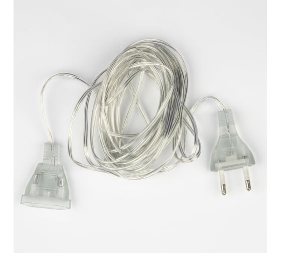 Изображение товара Удлинитель для подключения гирлянд Uniel 5м. 100 Вт. Тип Y25. Прозрачный. UCX-Y25/100W-500 CLEAR UL-00010944