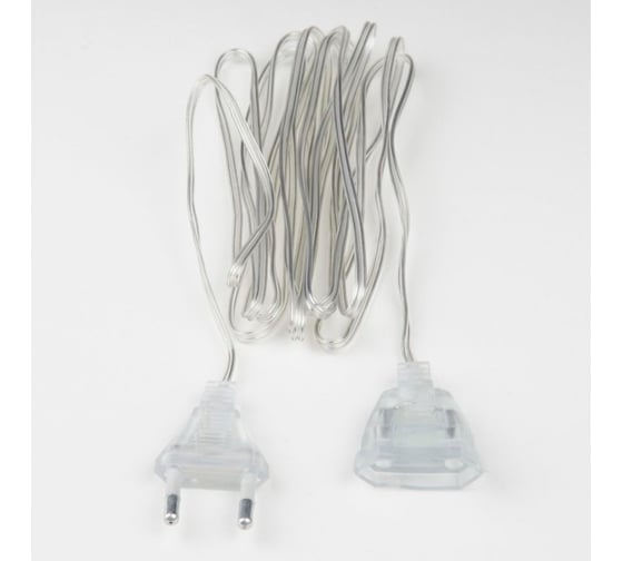 Изображение товара Удлинитель для подключения гирлянд Uniel 10м. 100 Вт. Тип Y25. Прозрачный UCX-Y25/100W-1000 CLEAR UL-00010945