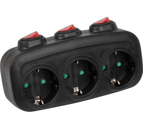 Изображение товара Разветвитель сетевой Uniel S-GES3-16OB BLACK UL-00011240