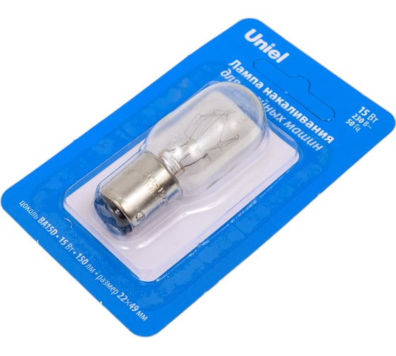Изображение товара Лампа накаливания для швейных машин Uniel IL-F22-CL-15/BA15D UL-00010984
