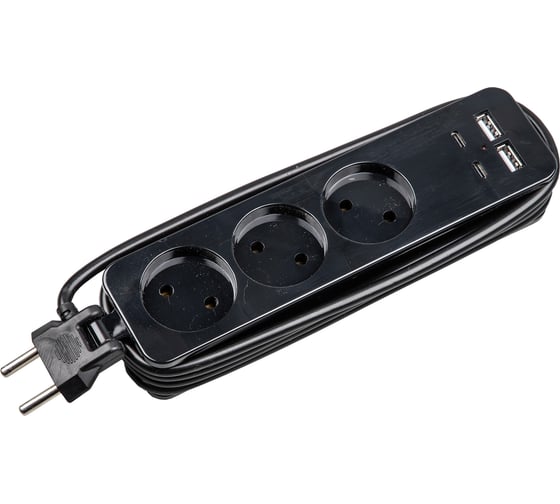 Изображение товара Удлинитель Uniel S-CT3-1,8UC BLACK UL-00011139