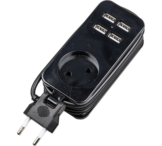 Изображение товара Удлинитель Uniel S-CT1-1,5U BLACK UL-00011133