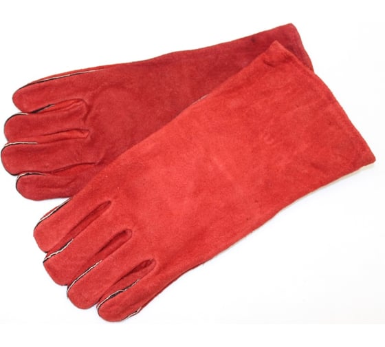 Изображение товара Спилковые краги Дока RX4006, красные,14", ВС, RX4006.14 К