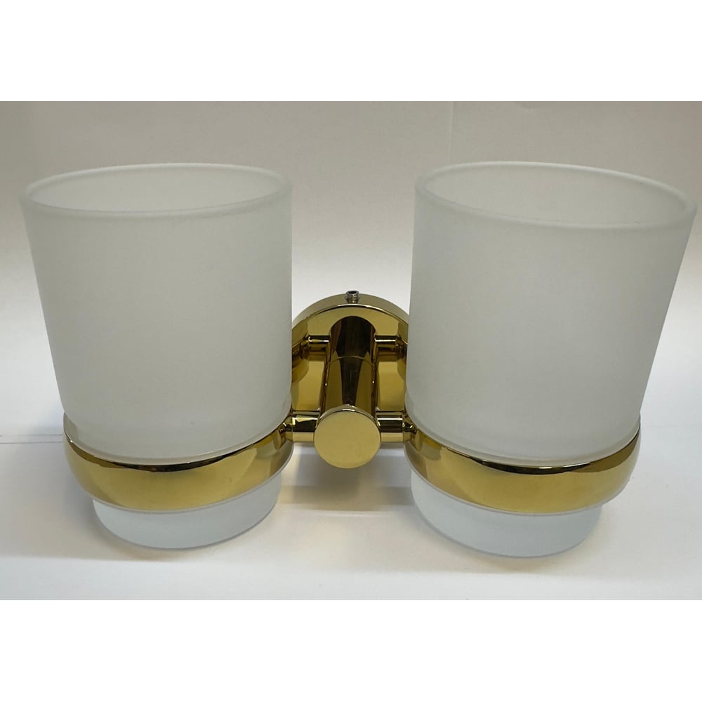 Изображение товара Двойной стеклянный настенный стакан RavSlezak золото COA0202Z